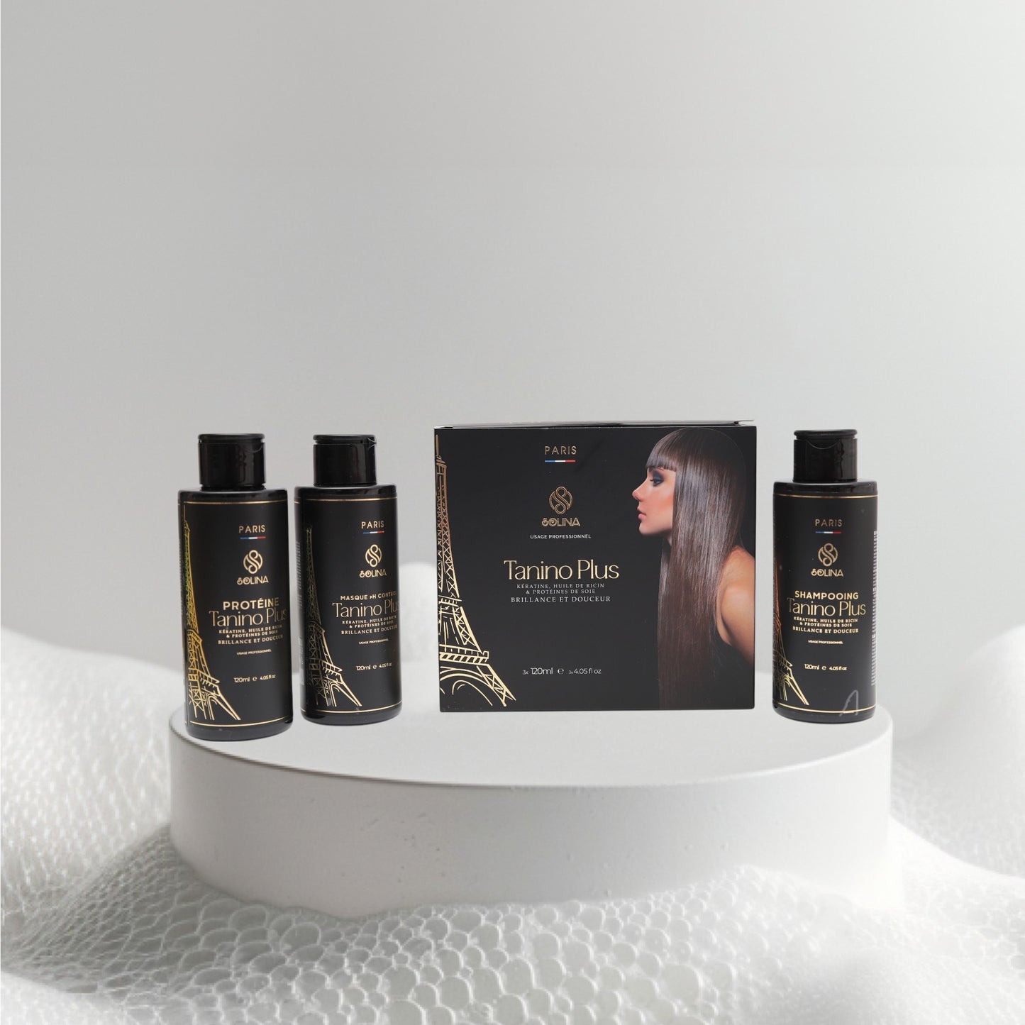 Kit lissage + soins cheveux Solina Paris 360ml(3x120ml) Qualité Premium ★★★★★